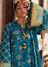 Elan Luxury Embroidered Lawn 3 Piece Unstitched Suit EL25LL OPHELIA EL25-10 A